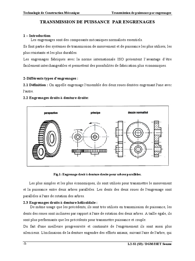 Alignement Des Systèmes de Transmission, PDF, Engrenage