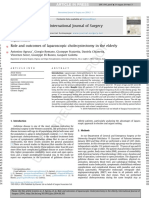 Role and Outcomes of Laparoscopic Cholecystectomy in the Elderly