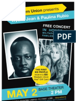 Wyclef and Paulina Concert
