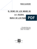 Regis Planchet - El Robo de Los Bienes de La Iglesia Ruina de Las Naciones