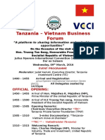 Tentative Programme TANVIET Business RoundTable 09march2016 Dar