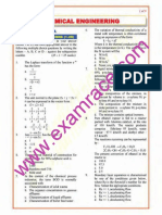 GATE Chemical Engineering 1998