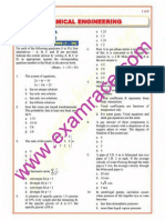 GATE Chemical Engineering 1999