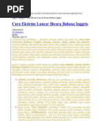 Download Cara Ekstrim Lancar Bicara Bahasa Inggris by Sukamto Kamto SN302573326 doc pdf