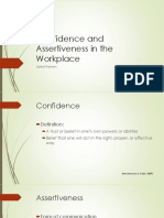 Confidence and Assertiveness in The Workplace