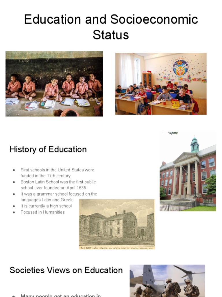 Education and Socioeconomic Status Insights | PDF | Social ...