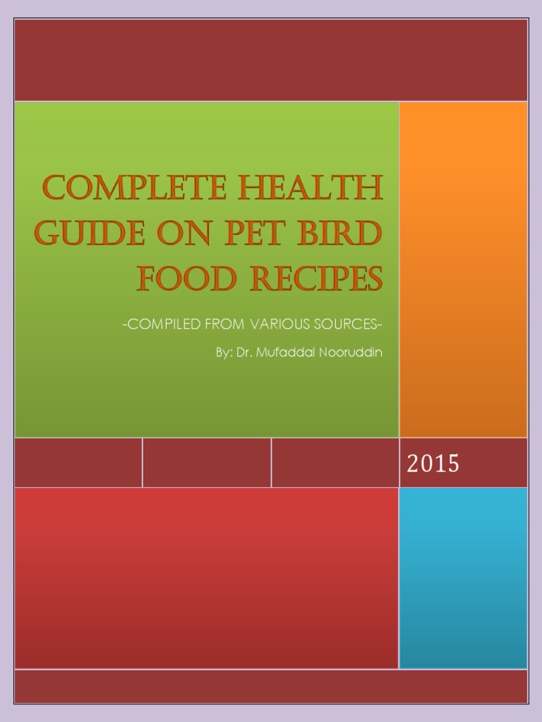 Complete Health Guide On Pet Bird Food Recipes PDF Breads Muffin