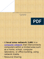 Configure PC to a Local Area Network in Under 40 Steps