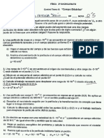 Examen Fisica II Campo Eléctrico