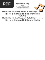 Download Quotient Rule Song by khcollins SN3026064 doc pdf