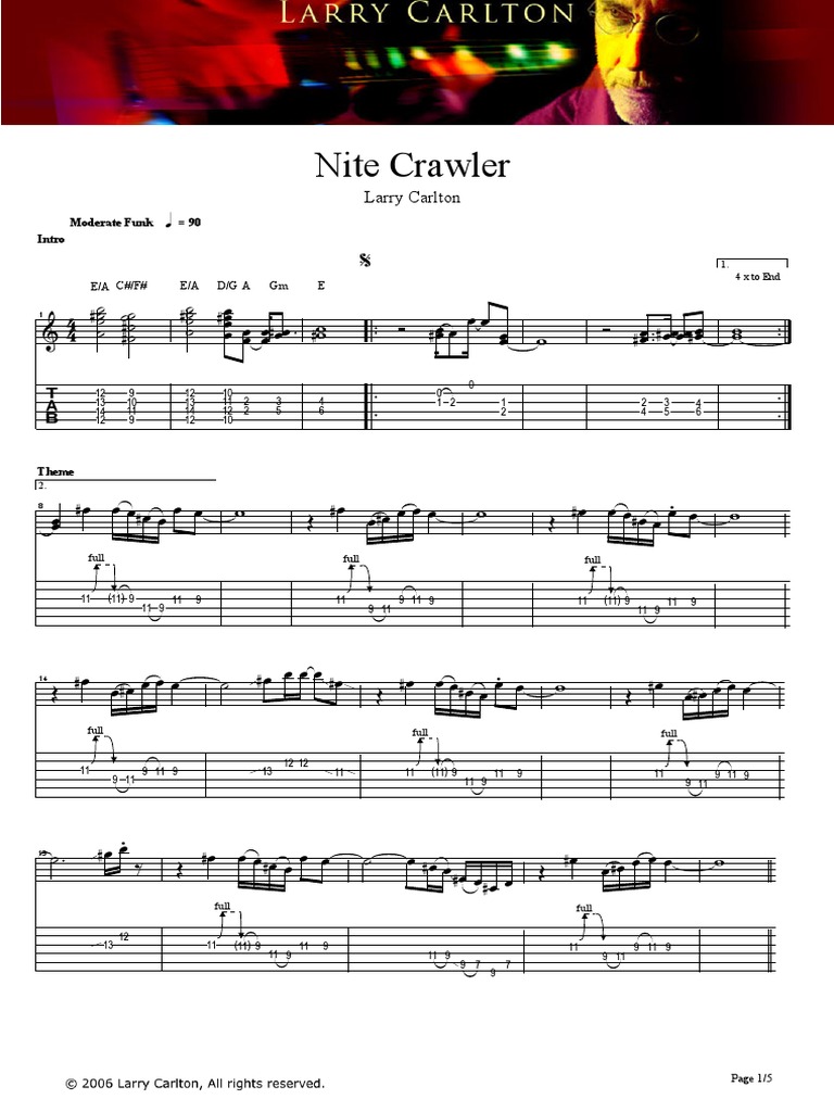 Larry Carlton-Nitecrawler | PDF