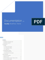 Faculty Documentation