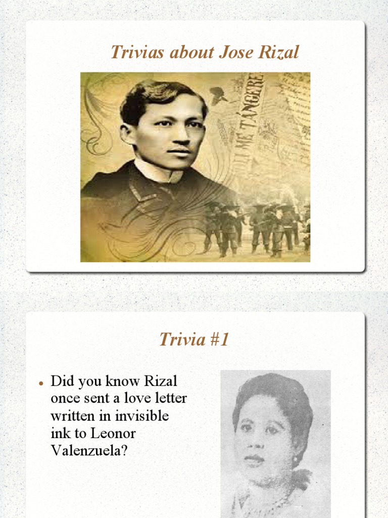 Fascinating Trivia About Jose Rizal | PDF | General Fiction