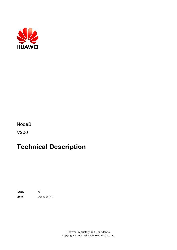 NodeB Technical Overview V200 | PDF | Network Topology | Modulation