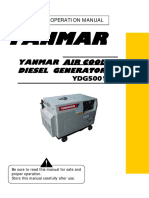 Yanmar Air Cooled, Diesel Generator YDG5001SE