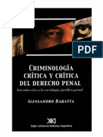 Baratta Alessandro - Criminologia Critica Y Critica Del Derecho Penal