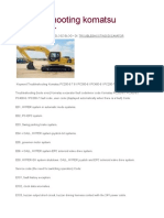 Troubleshooting Komatsu Excavator