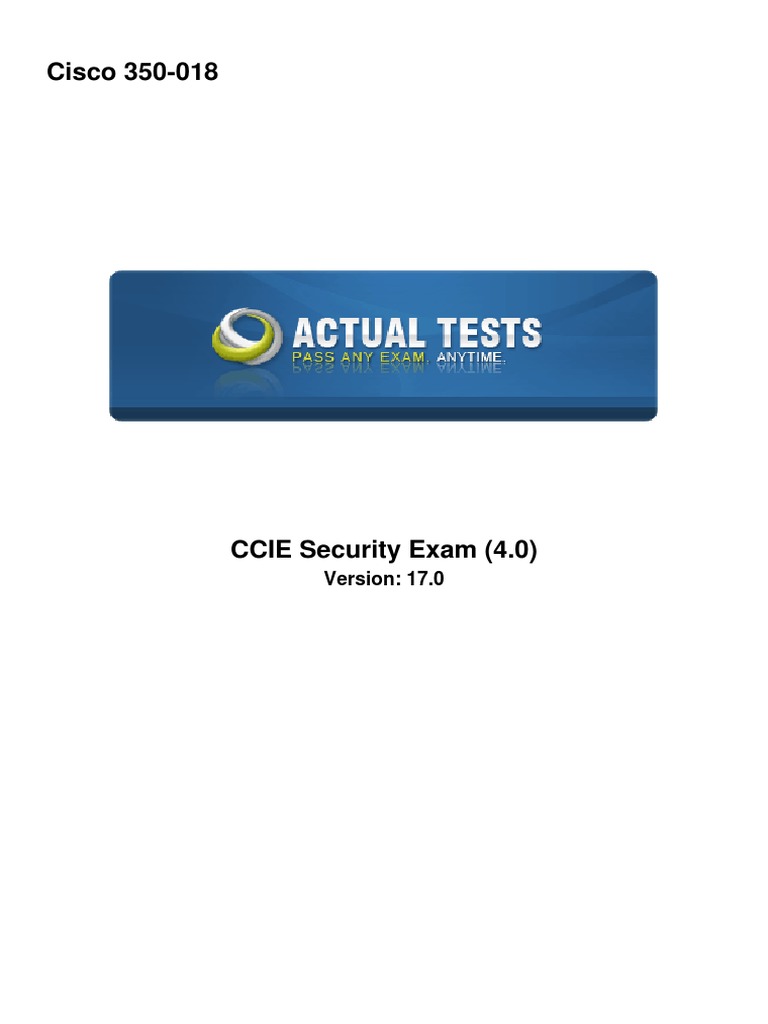 CCIE Security Exam Prep Guide | PDF | Transmission Control Protocol | I Pv6