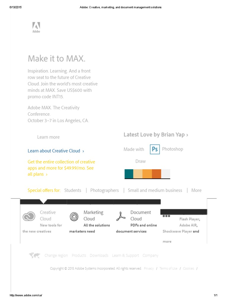 ADOBE CREATIVE MARKETING AND DOCUMENT MANAGEMENT SOLUTIONS intelligence overview