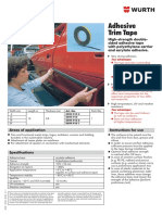 Adhesive Trim Tape: High-Strength Double-Sided Adhesive Tape With Polyethylene Carrier and Acrylate Adhesive