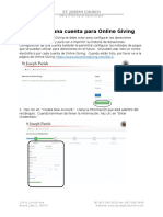 Creando Una Cuenta Para Online Giving