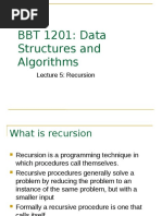 Recursive Algorithms