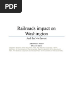 Download Railroads impact on Washington by Cesal SN3026997 doc pdf