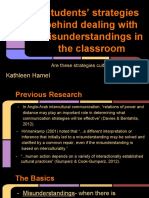 Presentation: Students' Strategies With Misunderstandings