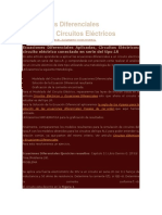 Ecuaciones Diferenciales Aplicadas, Circuitos Eléctricos: Modelado del Circuito Eléctrico con Ecuaciones Diferenciales