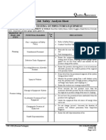 Job Safety Analysis For Pressure Testing