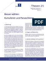 Besser Wählen: Kumulieren Und Panaschieren