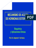 Mecanismo de Accion de Hormonas Esteroides