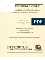 An Experimental Study in Design of Cross Flow Turbines - 52 Pg