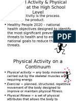 physical activity  physical fitness for moodle
