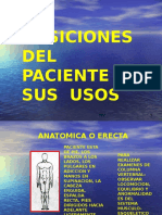 Posiciones Del Paciente.