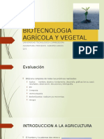 Biotecnologia Agrícola y Vegetal