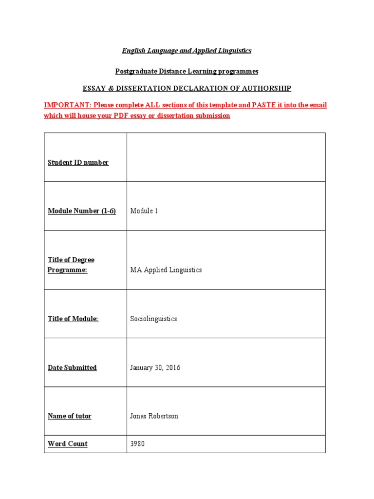 1610221M1 | Imperialism | English Language