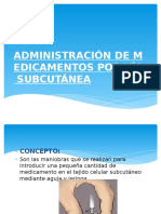 Administración de Medicamentos Por Vía Subcutánea