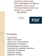 Comparative study of Mesua Ferrea, Jatropha Curcus and Pongamia Pinnata biodiesels in CI engine