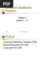 Constraint Satisfaction Problems: Section 1 - 3