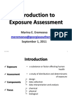 Introduction to Exposure Assessment