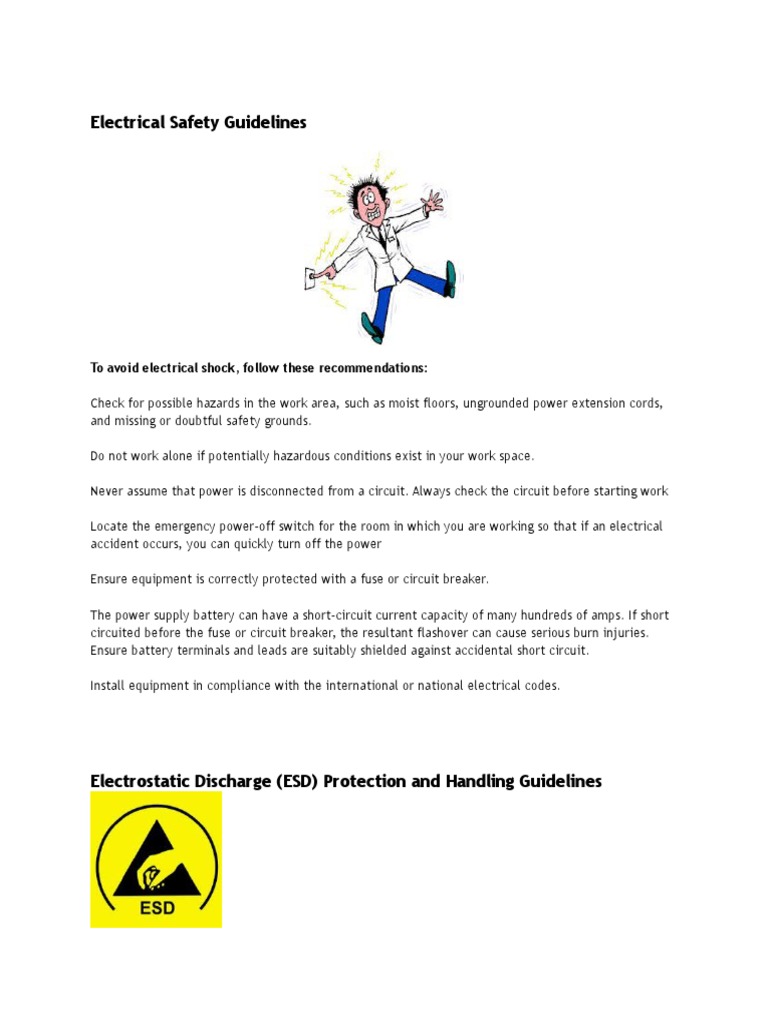 Electrical Safety Guidelines | PDF | Instruction Set | Central