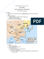 Key Terms Manchu / Ming Dynasty / Banner System