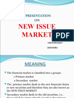New Issue Market, Mannu, Jitu