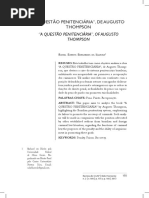 Thompson - A questão Penitenciária