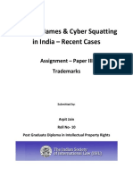 Cybersquatting in India