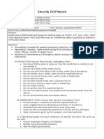 Security Drill Record Unidentified Object-Explosive on Board 01-03-11