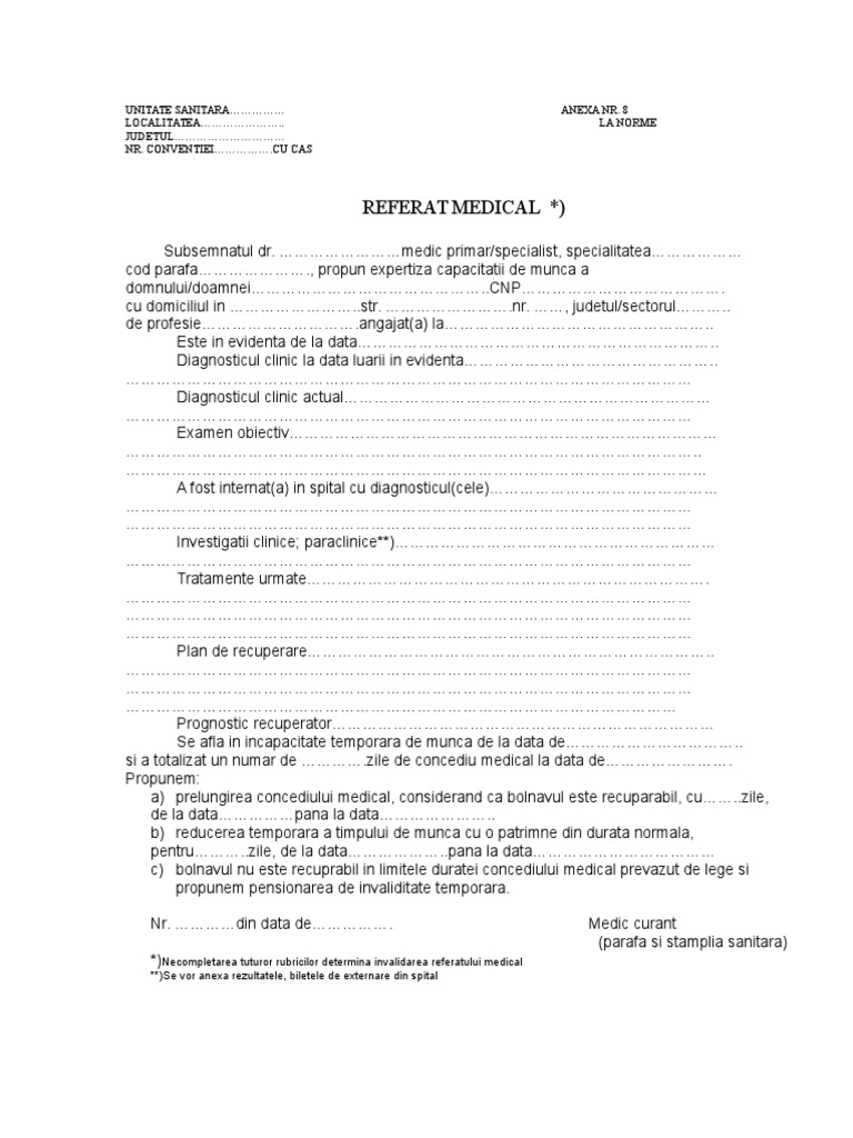 Referat Anexa 8 Prelungire Concedii