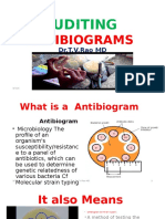 AUDITING ANTIBIOGRAMS by Dr.T.V.RaoMD