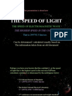 Calculate speed of light from Quran